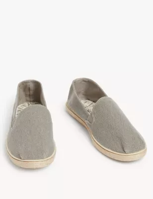 Canvas Slip-On Espadrilles With Freshfeet&trade;