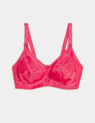 Total Support Embroidered Full Cup Bra B-G