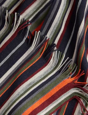 Striped Knitted Scarf