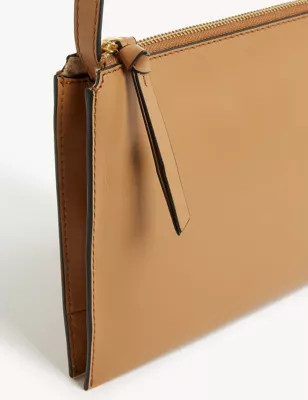 Leather Multi Pocket Cross Body Bag