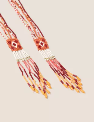 Red Tassel Long Necklace
