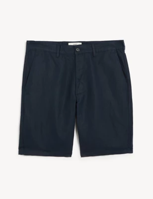 Linen Blend Chino Shorts