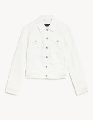 Cotton Rich Denim Jacket With Stretch