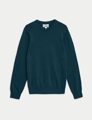 Pure Cotton Crew Neck Jumper