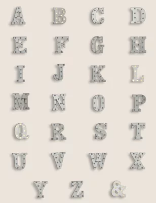 Metal Light Up Letter