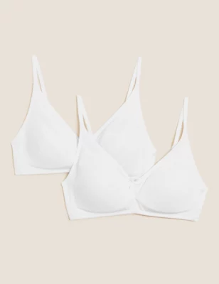 2pk Non-Wired Bralette First Bra Aa-D