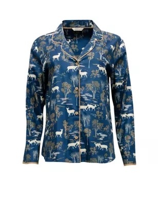 Cotton Modal Fawn Print Pyjama Top