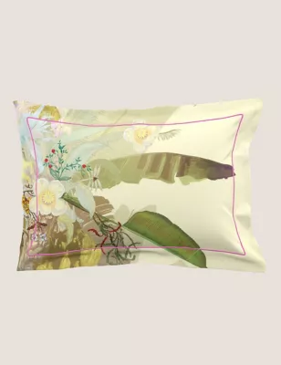 2 Pack Pure Cotton Merian Palm Pillowcases