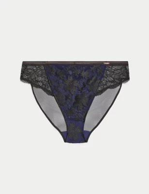 Cosmos Embroidery High Leg Knickers