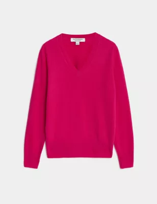 Pure Cashmere V-Neck Jumper