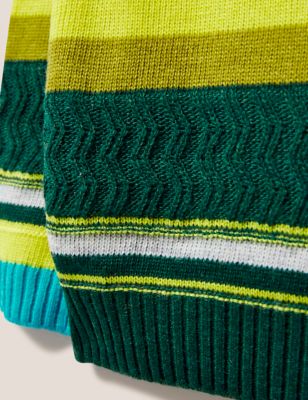 Wool Blend Striped Knitted Jumper (3-10 Yrs)
