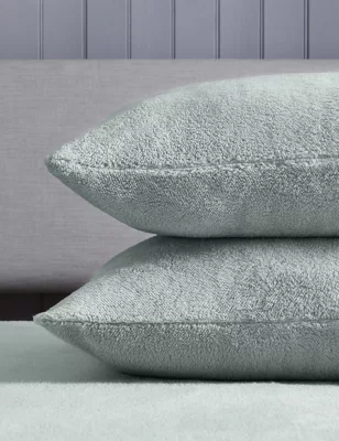 2pk Teddy Fleece Pillowcases
