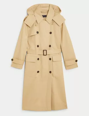 Pure Cotton Stormwear&trade; Longline Trench Coat
