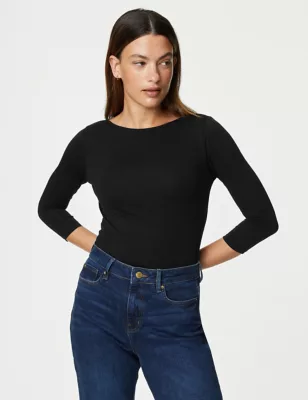 2pk Cotton Rich Slim Fit Tops