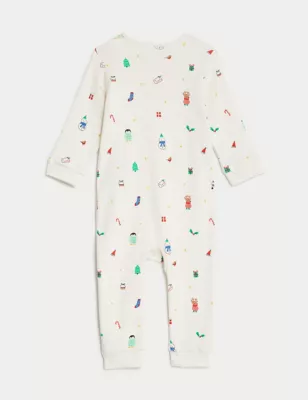 Pure Cotton Christmas Sleepsuit (6&trade;Lbs-3 Yrs)