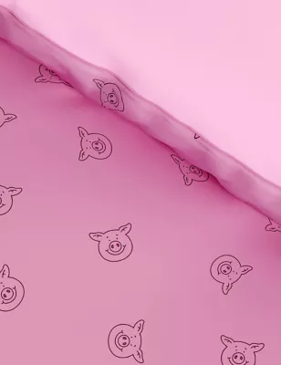 Percy Pig&trade; Cotton Blend 3d Bedding Set