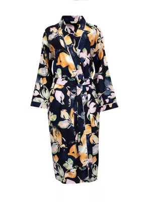 Cotton Modal Floral Long Dressing Gown