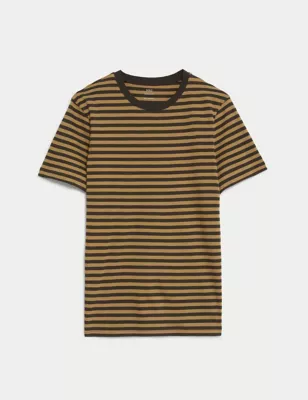 Pure Cotton Striped T-Shirt
