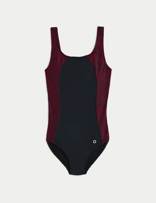 Printed Padded Scoop Neck Swimsuit