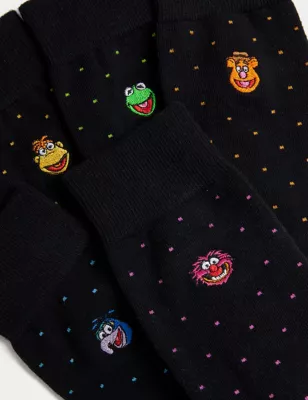 5pk The Muppets&trade; Cotton Rich Socks