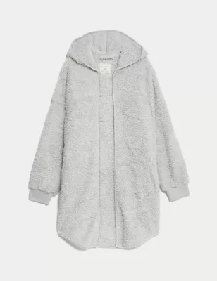 Teddy Borg Hooded Cardigan