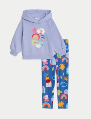 Cotton Rich Peppa Pig&trade; Top & Bottom Outfit (2-8 Yrs)