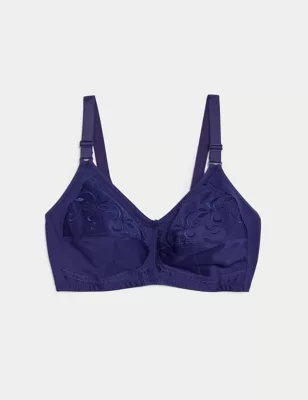 Total Support Embroidered Full Cup Bra B-G
