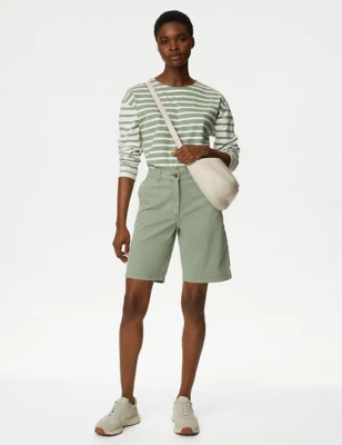 2pk Cotton Rich Tea Dyed Chino Shorts