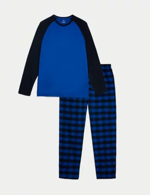Brushed Cotton Checked Pyjama Set