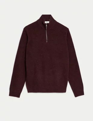Lambswool Rich Half Zip Jumper