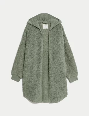 Teddy Borg Hooded Cardigan