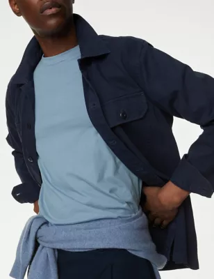 3pk Pure Cotton Crew Neck T-Shirts