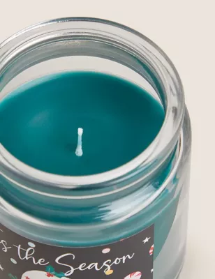 Christmas Pudding Jar Candle