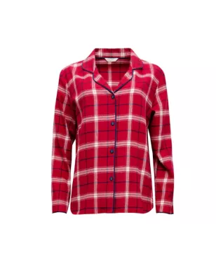Pure Cotton Checked Pyjama Top