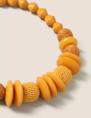 Large Beaded Rope Necklace