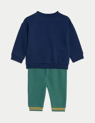 2pc Cotton Rich Slogan Outfit (0-3 Yrs)