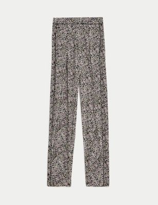 Jersey Printed Tapered Trousers