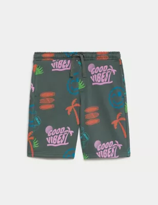 Cotton Rich Printed Shorts (6-16 Yrs)