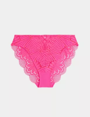 Nova Lace High Waisted High Leg Knickers