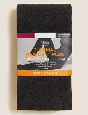 180 Denier Heatgen&trade; Footless Tights