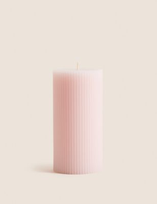 Ridged Pillar Candle
