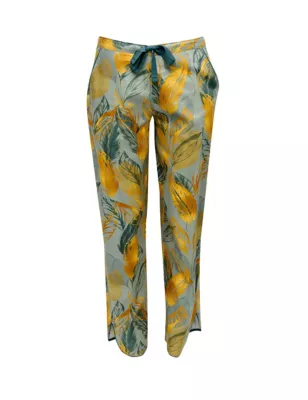 Cotton Modal Leaf Print Pyjama Bottoms