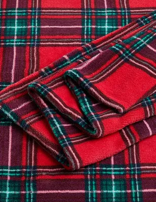 Fleece Checked Bedding Set
