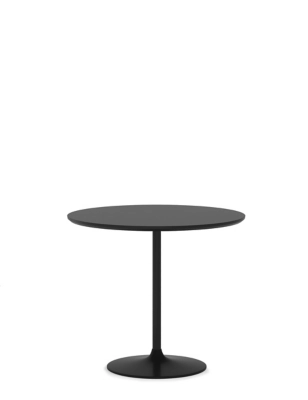 Finn Black 4 Seater Pedestal Dining Table