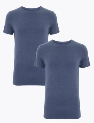 2pk Heatgen&trade; Light Thermal Short Sleeve Top