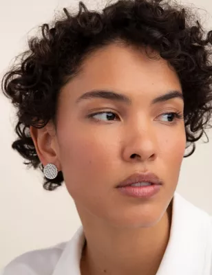 Circle Stud Earrings