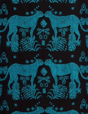 Pure Cotton Leopard Jacquard Towel