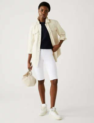 Magic Shaping Denim Knee Length Shorts