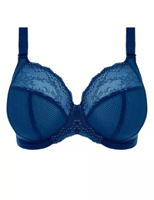 Charley Lace & Mesh Wired Plunge Bra Dd-J