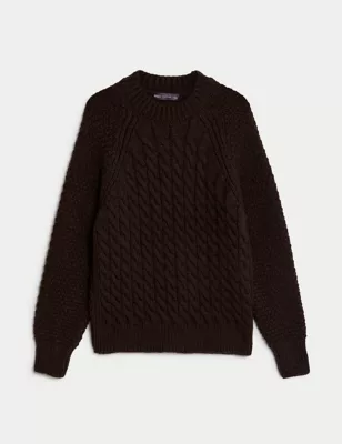 Cable Knit Crew Neck Jumper